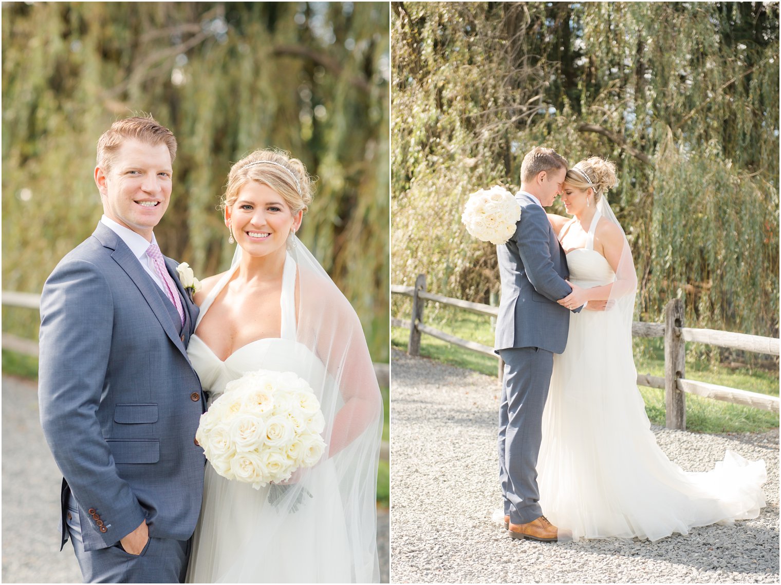 Romantic photos of bride and groom at Windows on the Water at Frogbridge Wedding