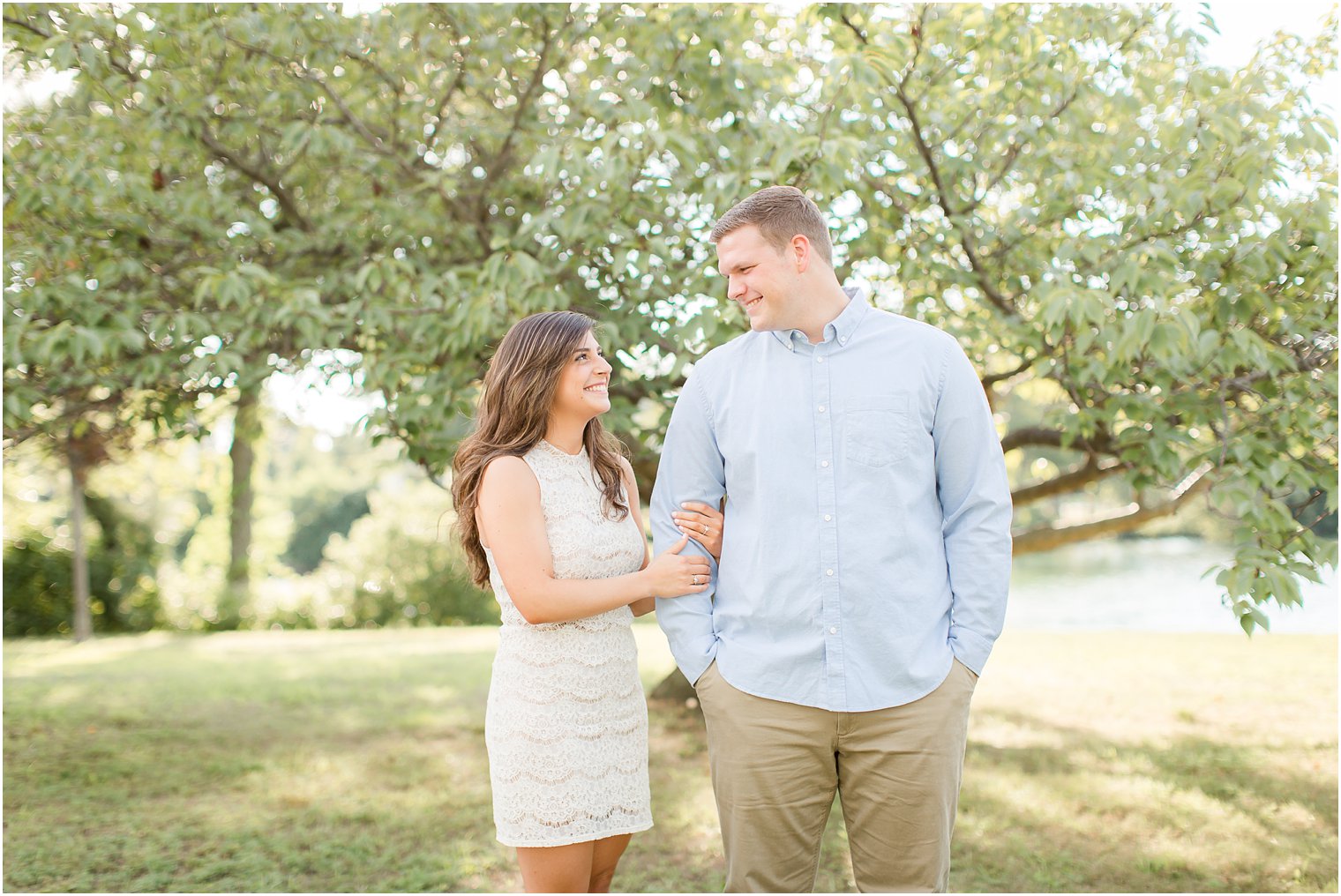 Photos of engaged couple in Spring Lake, NJ
