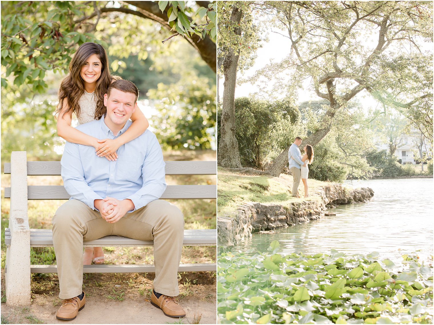 Engagement photos for Meadow Wood Manor wedding 