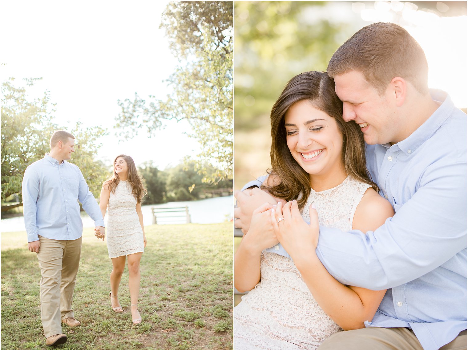 Candid wedding photos in NJ engagement session