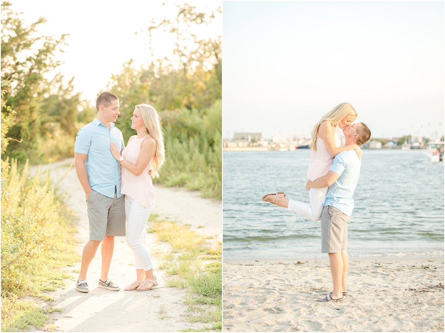 Couples photos at Manasquan Inlet