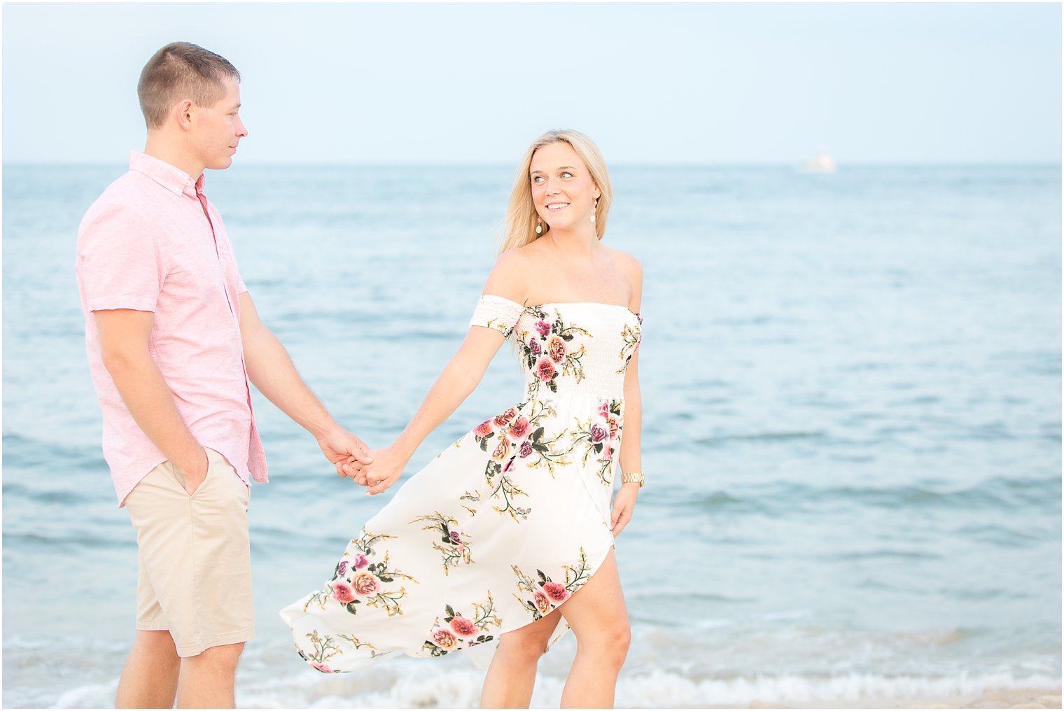 Engagement photos at the Jersey Shore