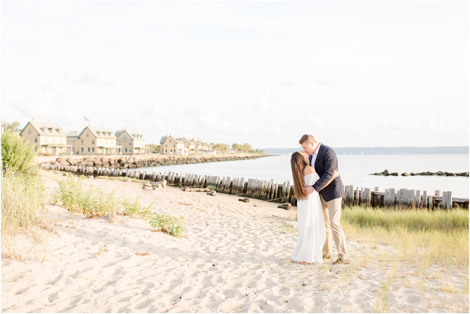 Engagement photos at Sandy Hook