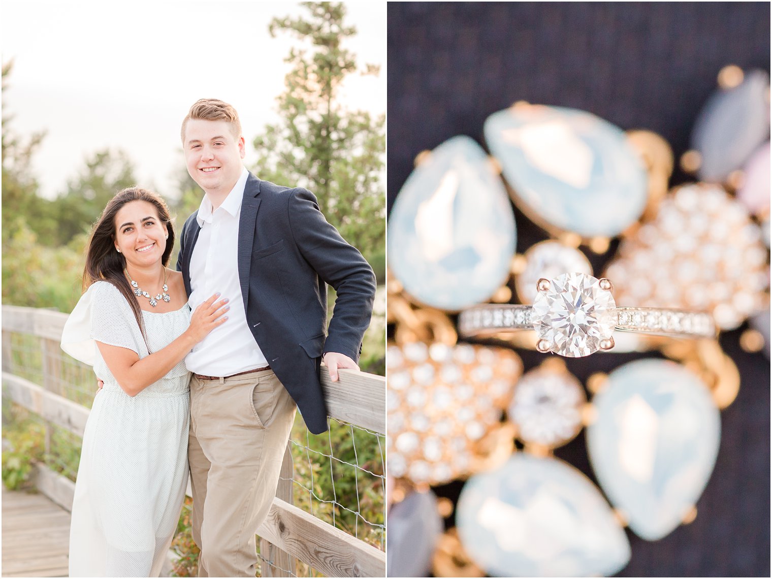 Light and airy engagement photos