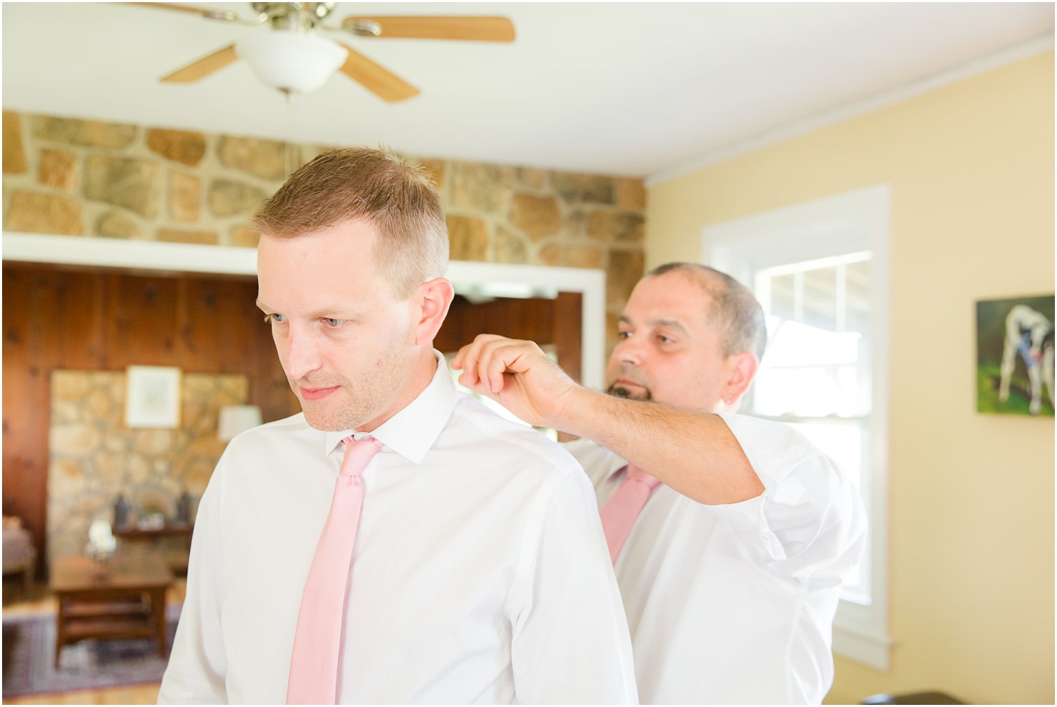 Groom getting ready photo at Stone Rows Farm wedding