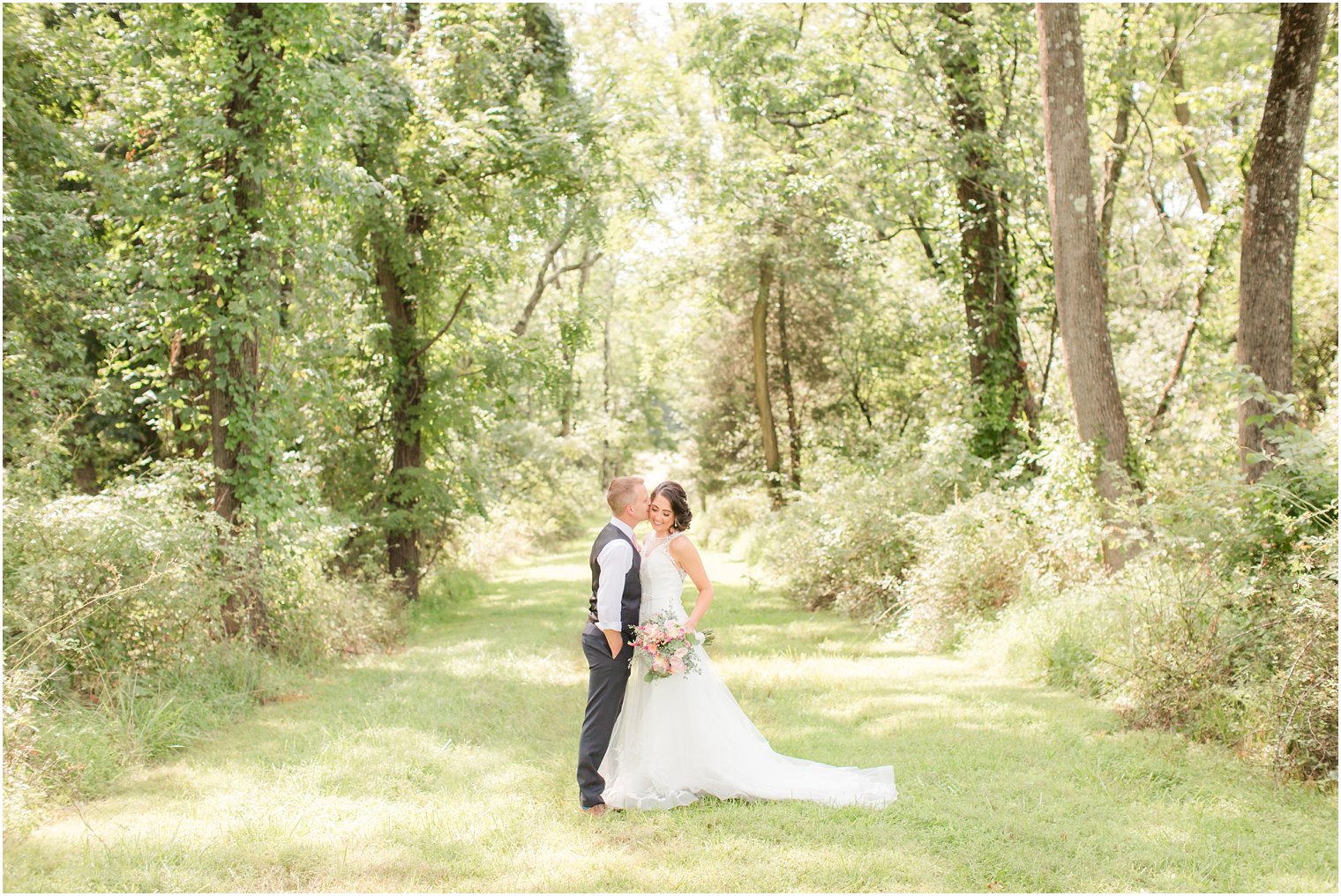 Stone Rows Farm wedding photo of bride and groom