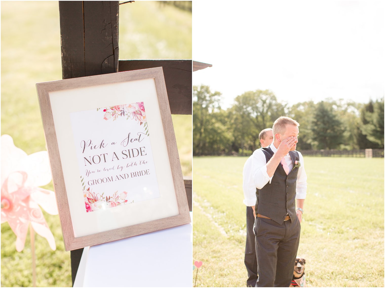 Stone Rows Farm wedding ceremony