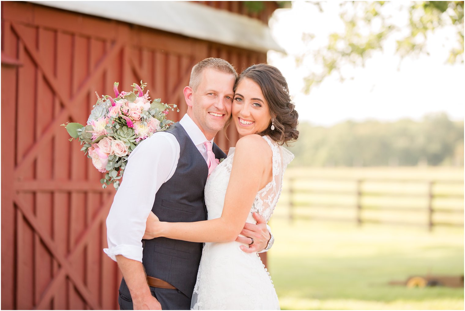 Candid bride and groom photos at Stone Rows Farm