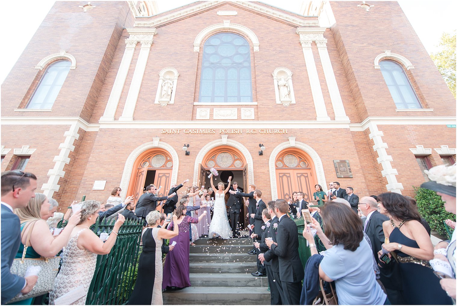 Wedding Ceremony at St. Casmir’s Polish Roman Catholic Church | Church Exit