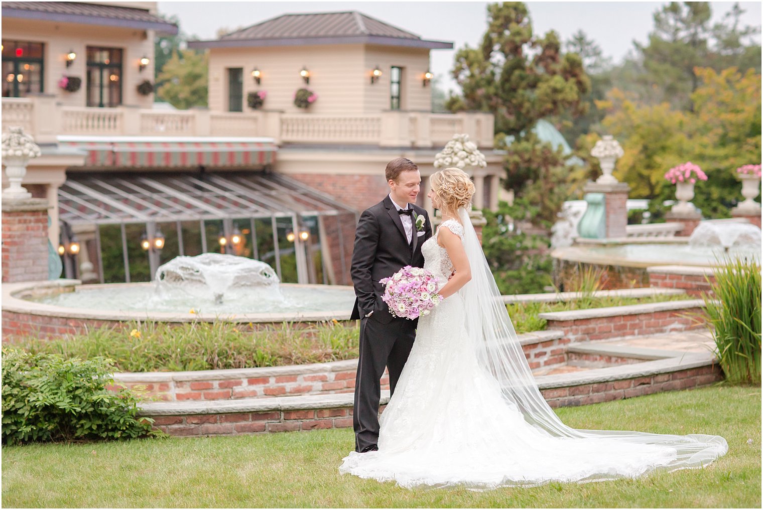 Bride and groom photos at The Manor