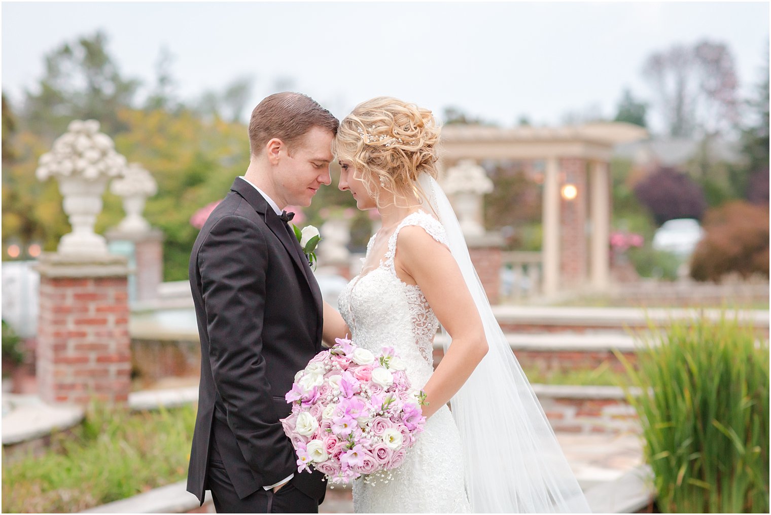 Romantic bride and groom photo at The Manor