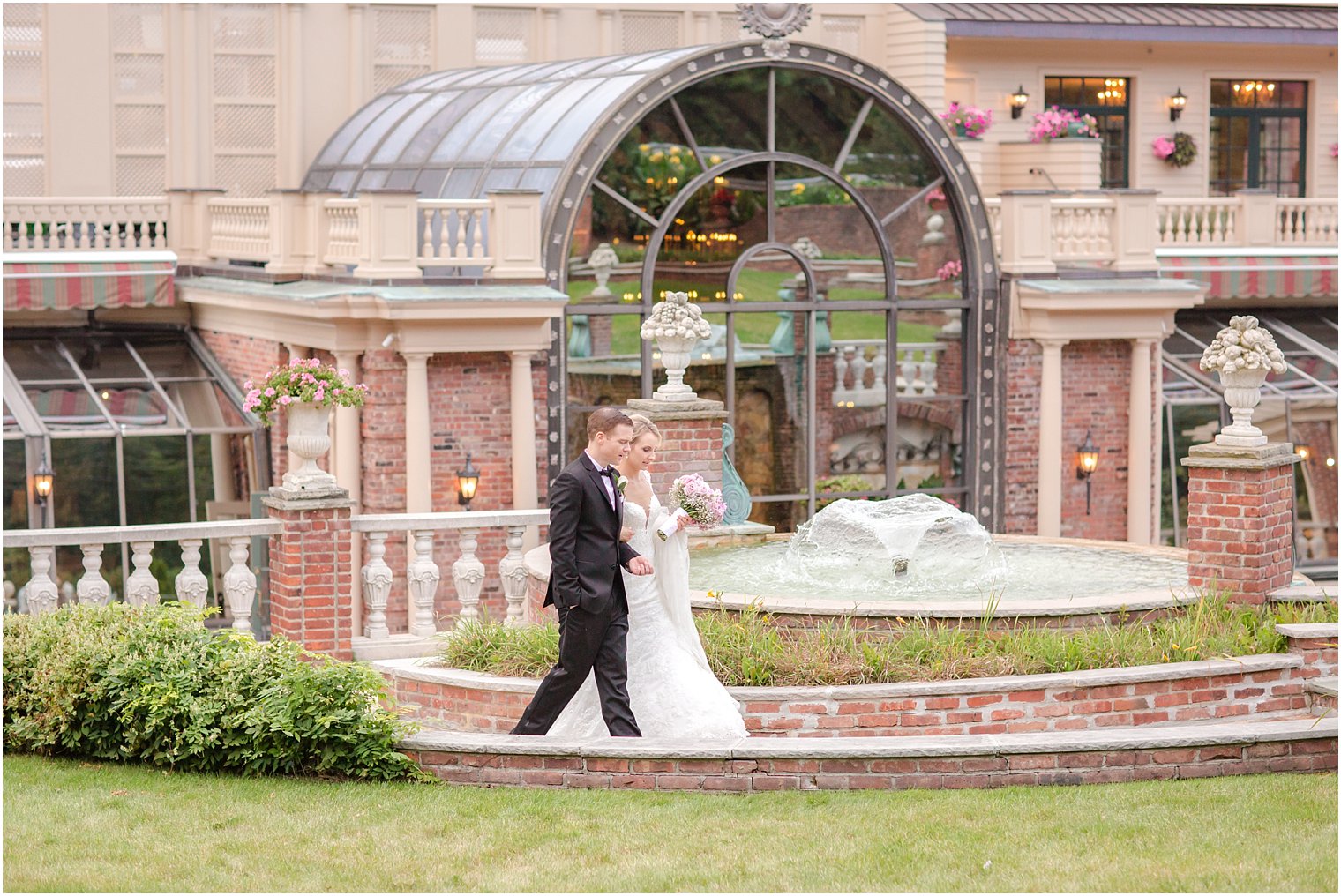 Wedding photo on The Manor grounds