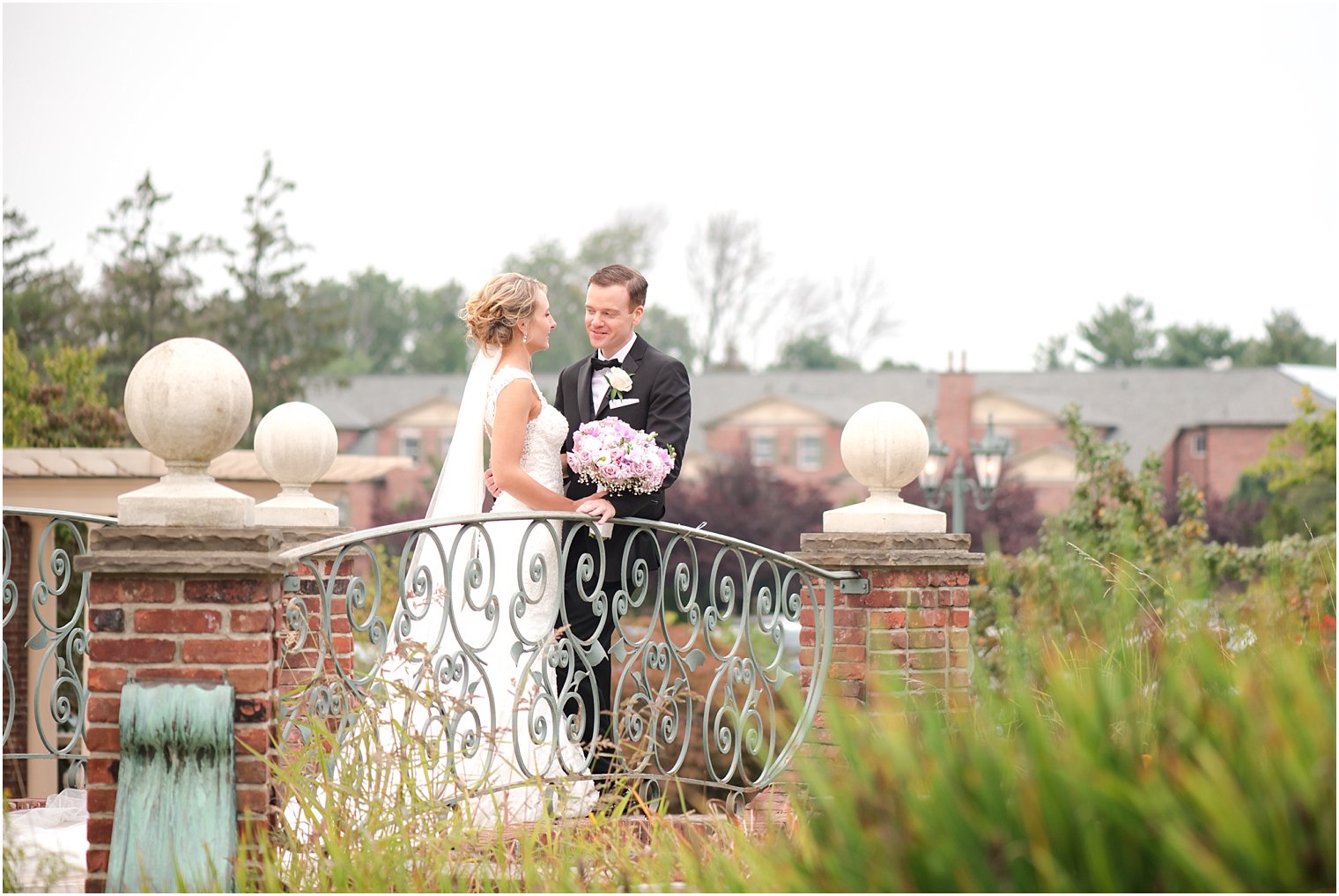 Bride and groom photo at The Manor