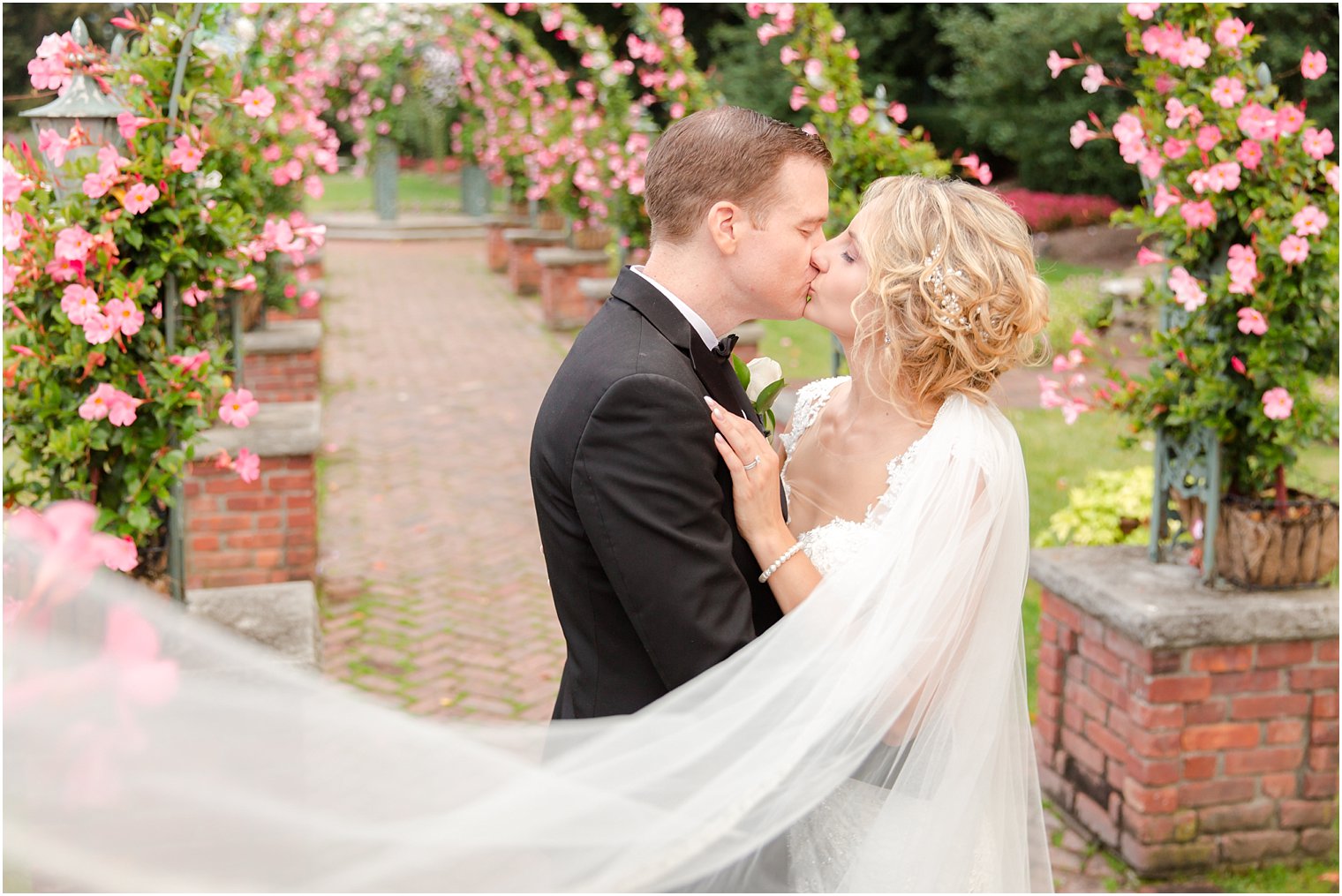 Romantic veil photo at The Manor