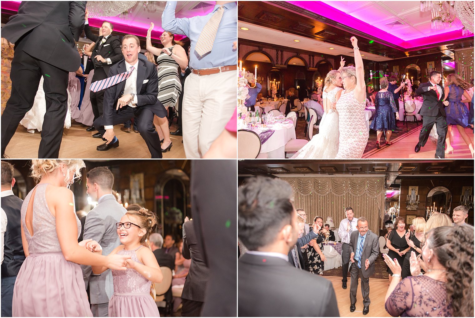 Bride and groom during toasts