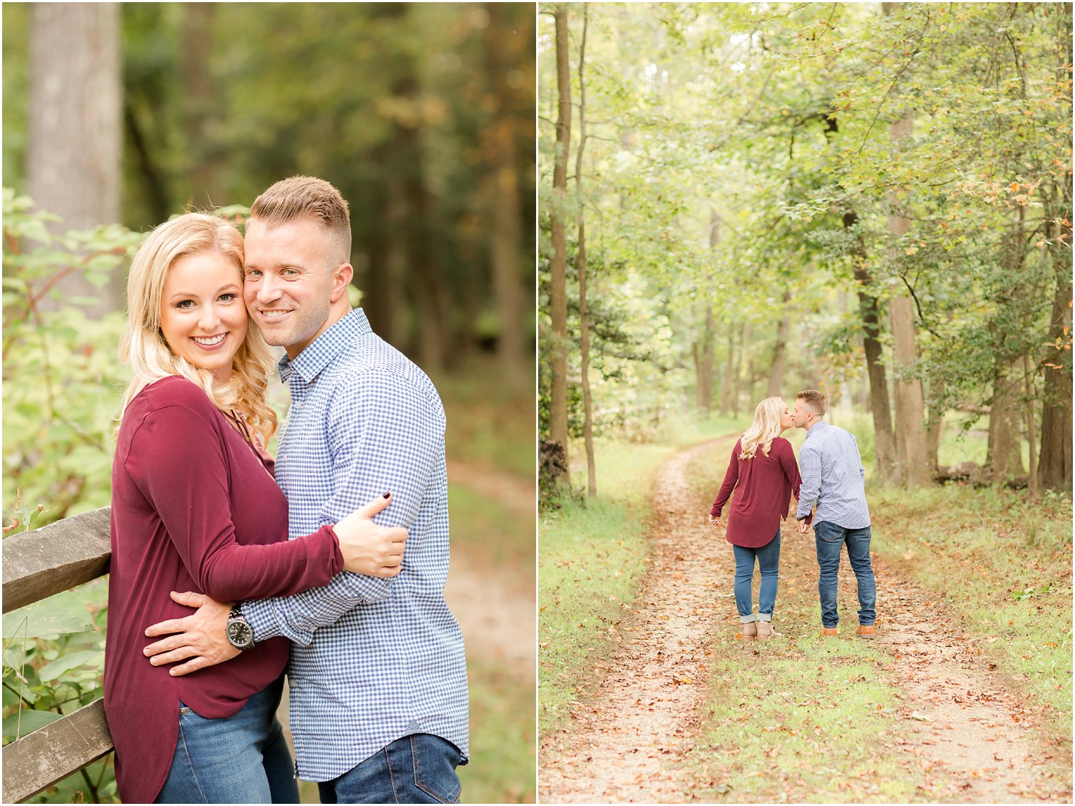 Woodsy engagement photos