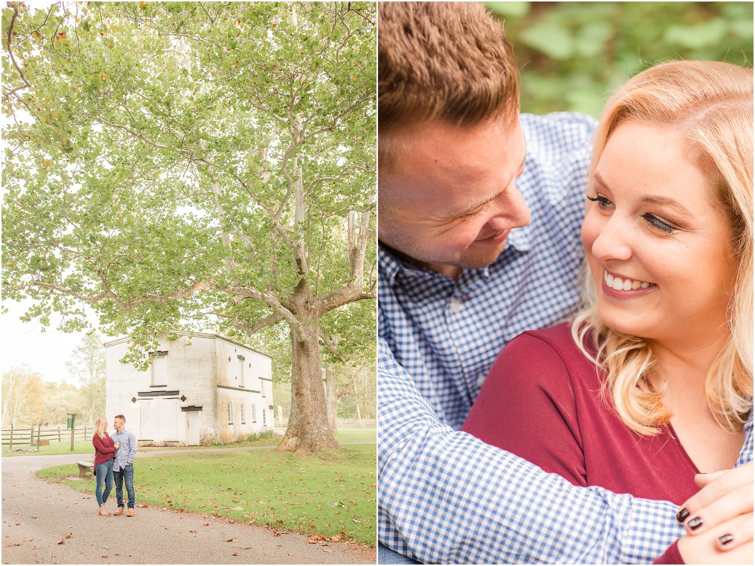 Fall engagement at Allaire State Park