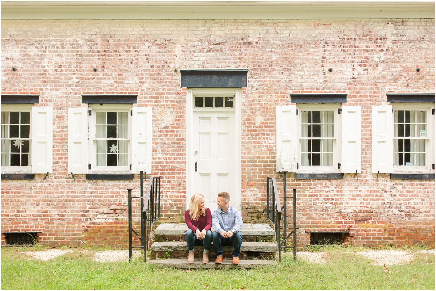 Allaire Village engagement photo ideas