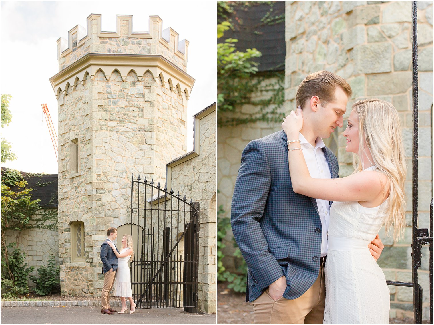 Engagement session at Stevens Institute by Hoboken NJ Engagement Photographer