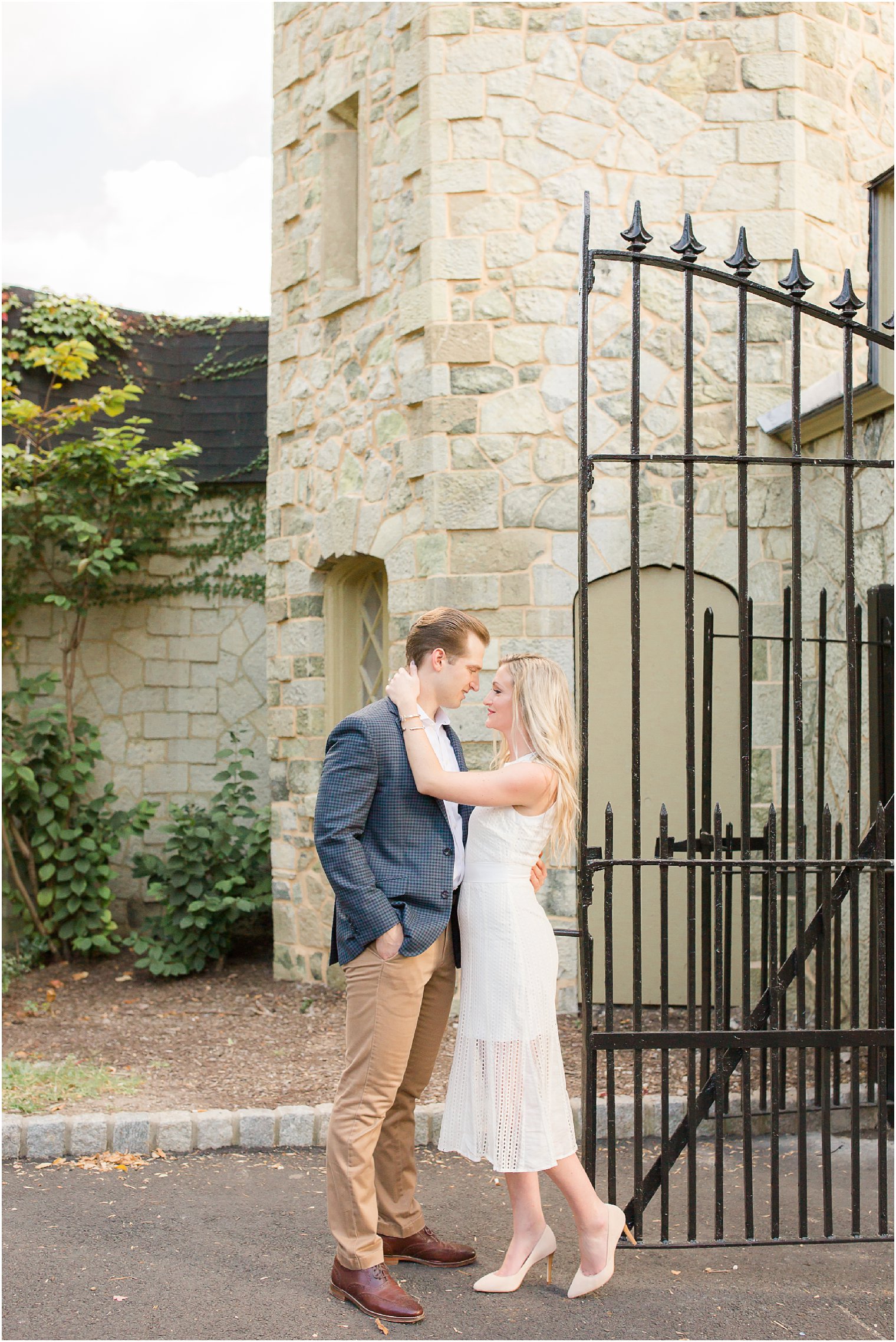 Engagement session at Stevens Institute by Hoboken NJ Engagement Photographer