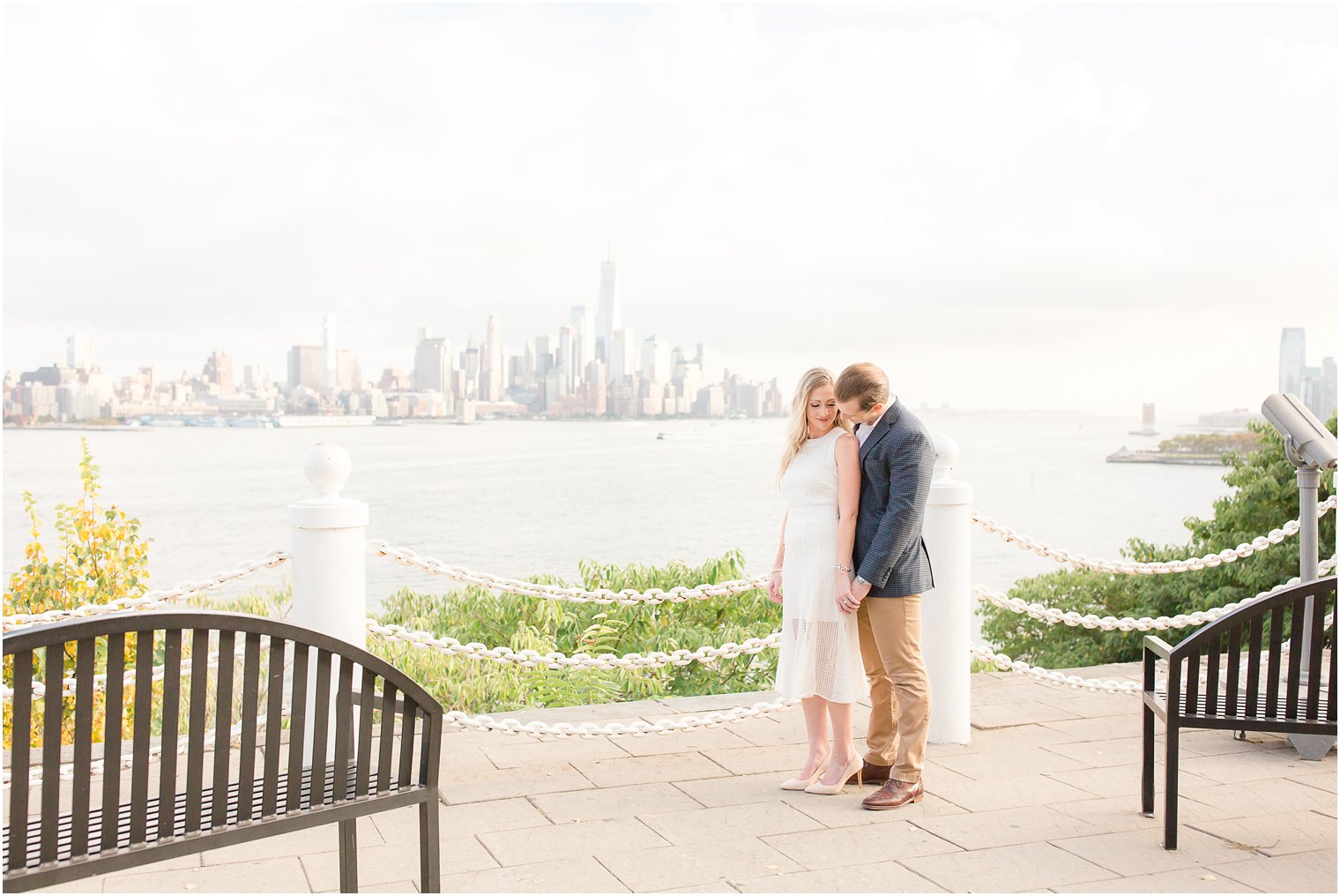 Engagement session at Stevens Institute by Hoboken NJ Engagement Photographer
