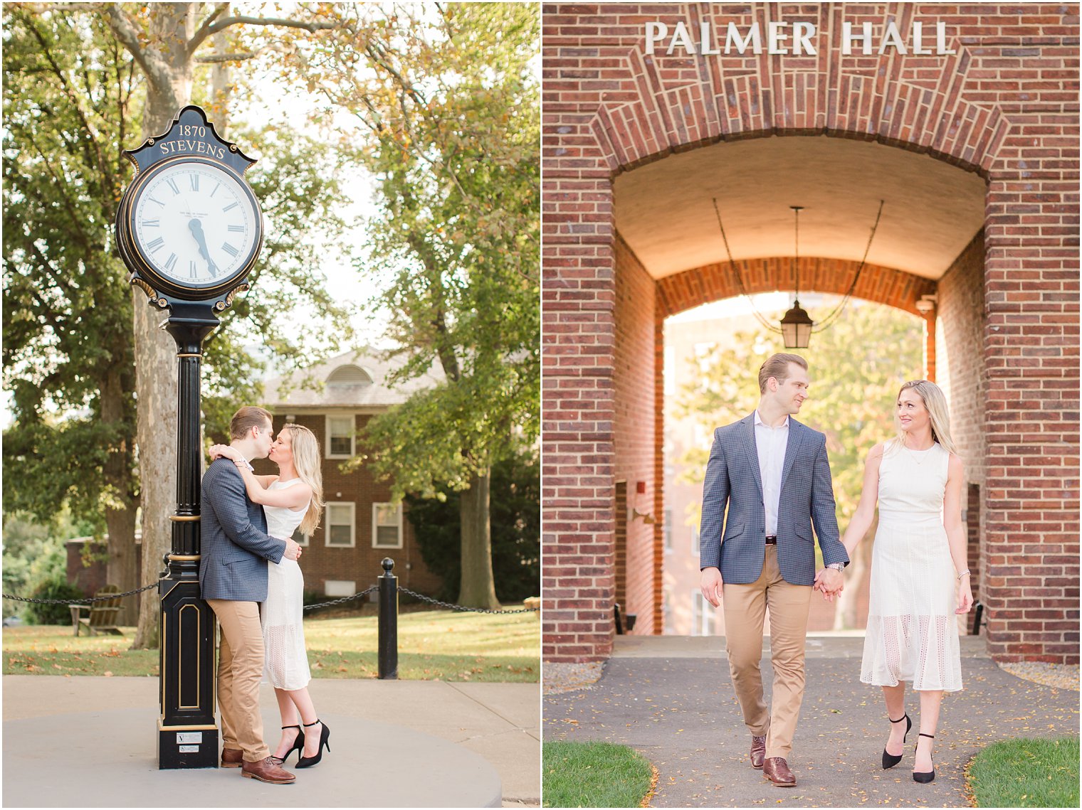 Engagement photography at Stevens Institute by Hoboken NJ Engagement Photographer