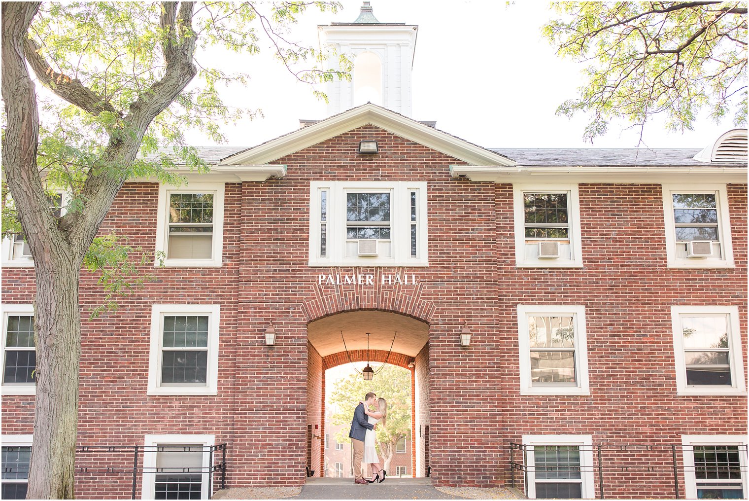 Engagement session at Stevens Institute by Hoboken NJ Engagement Photographer