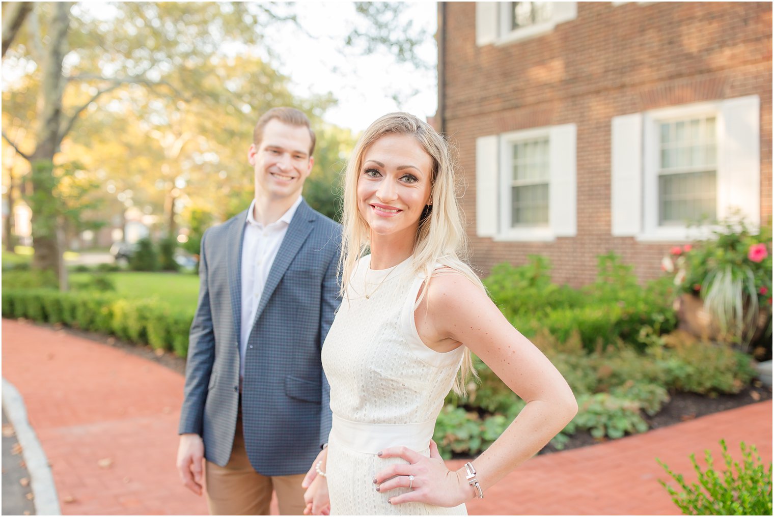 Engagement session at Stevens Institute by Hoboken NJ Engagement Photographer