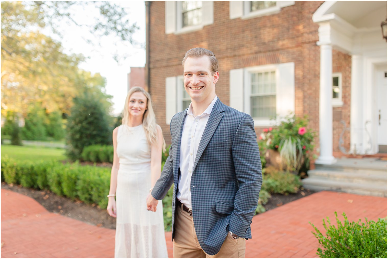 Engagement session at Stevens Institute by Hoboken NJ Engagement Photographer