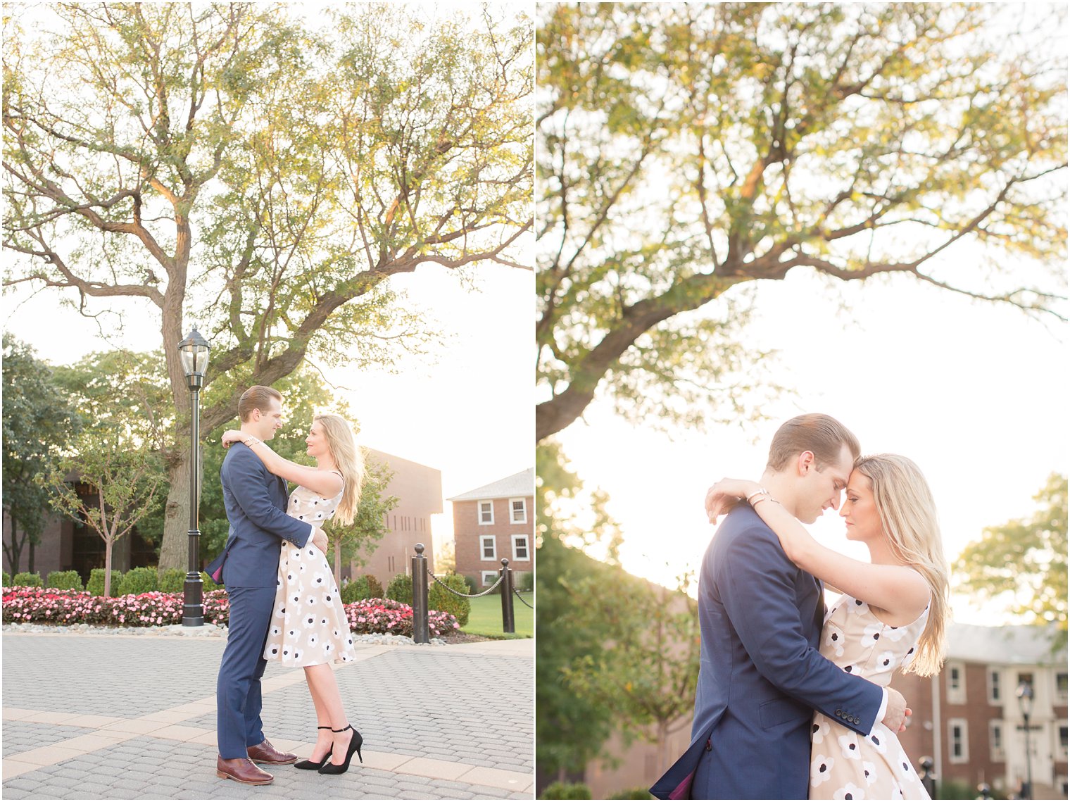 Engagement session at Stevens Institute by Hoboken NJ Engagement Photographer