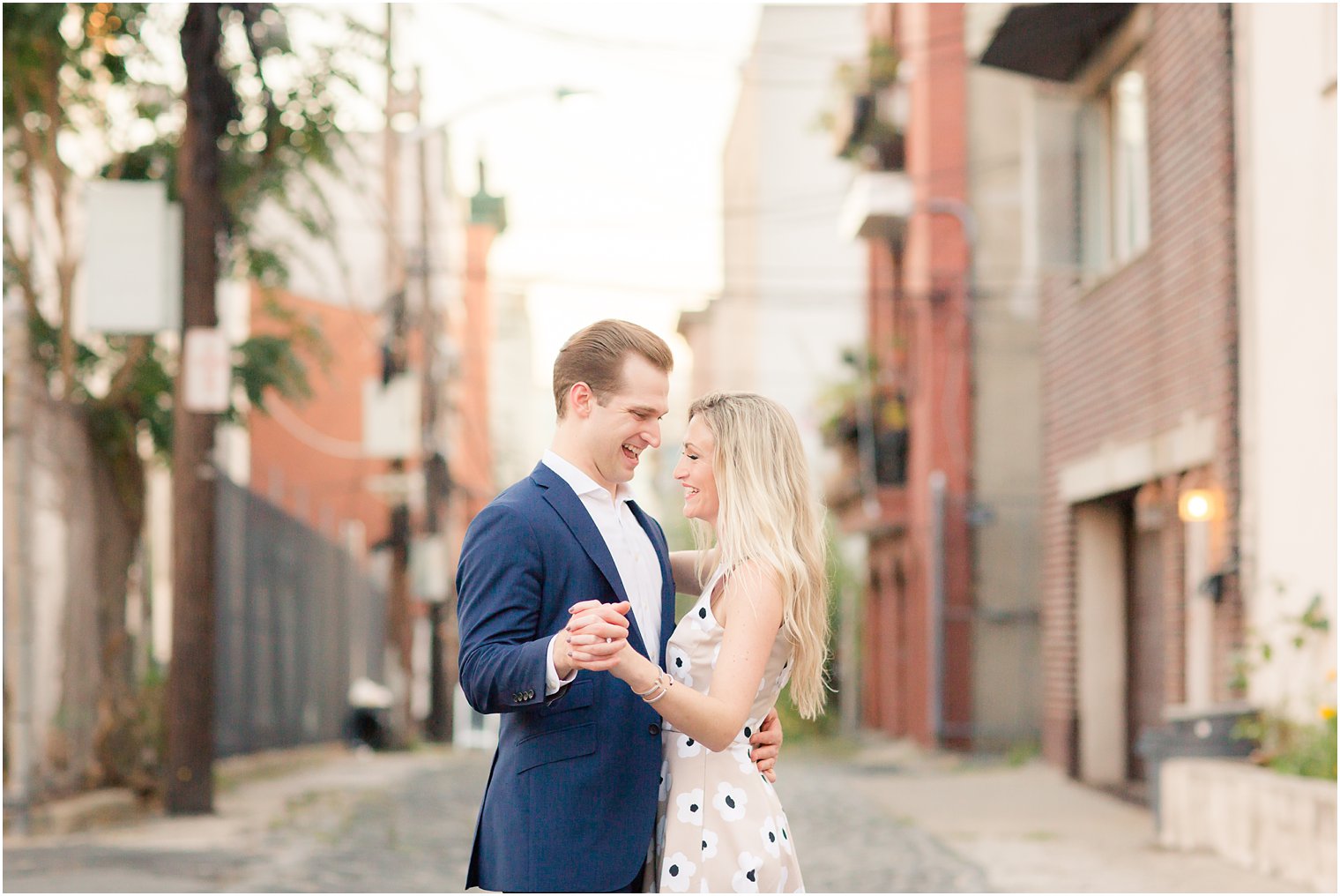 Romantic photos by Hoboken Engagement Photographer