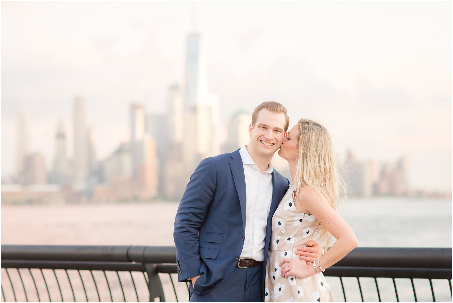 Cute pose idea for engagement photos