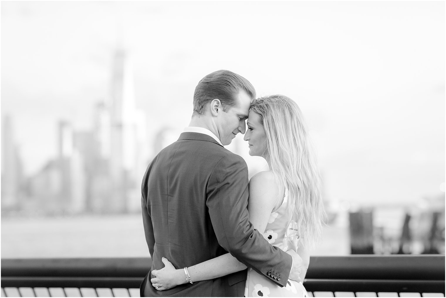Romantic engagement photos in Hoboken NJ