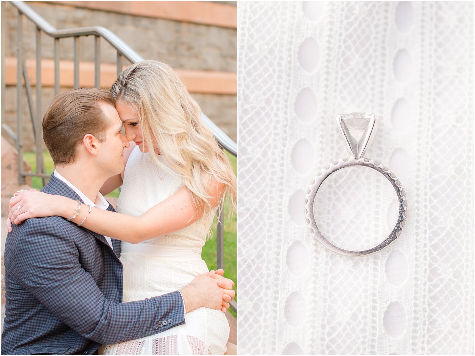 Engagement session at Stevens Institute by Hoboken NJ Engagement Photographer