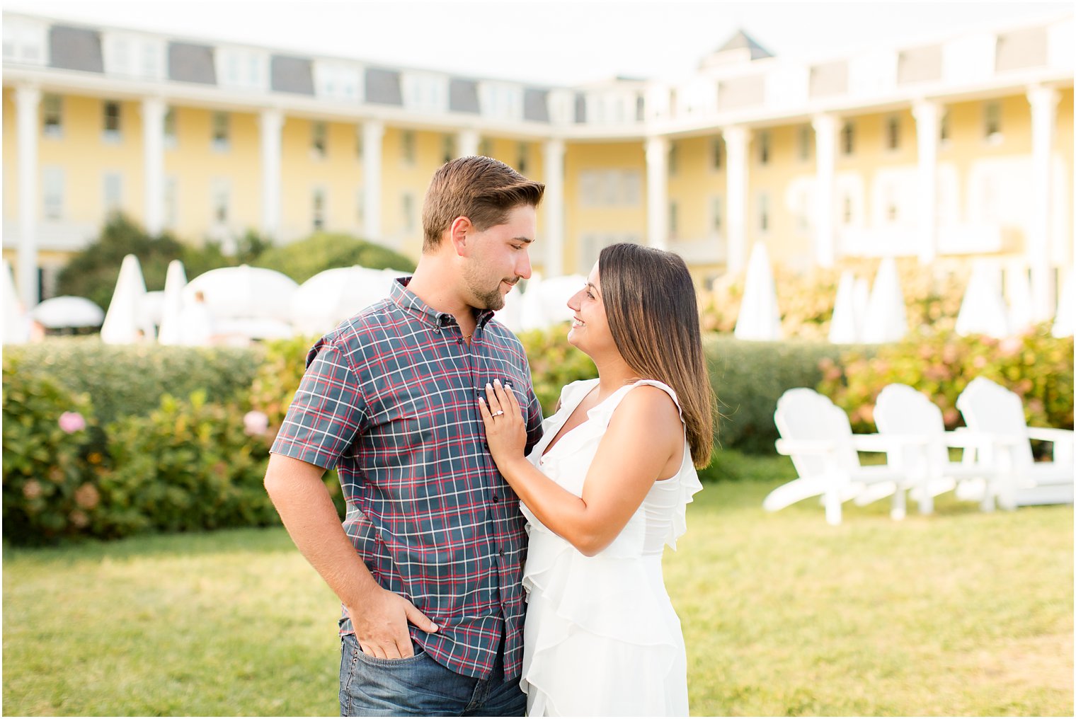 Summer engagement photo location in NJ