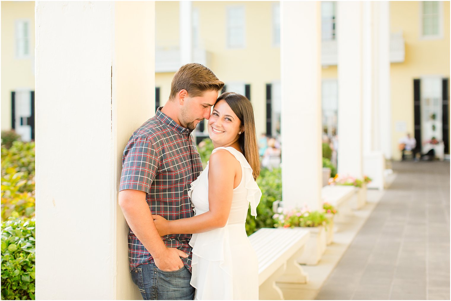 Romantic engagement photos in Congress Hall, Cape May NJ