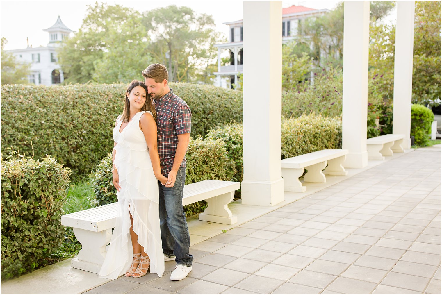 Romantic engagement photo