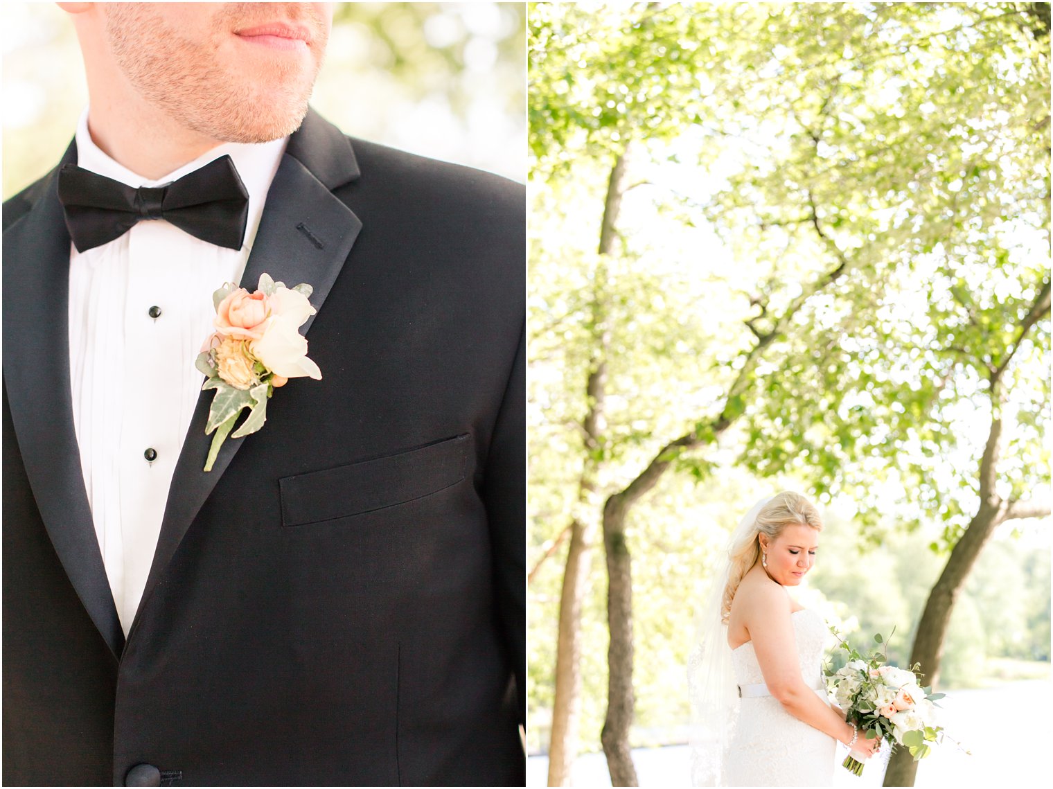 Boutonniere by Laurelwood Designs | Photos by Indian Trail Club Wedding Photographer Idalia Photography