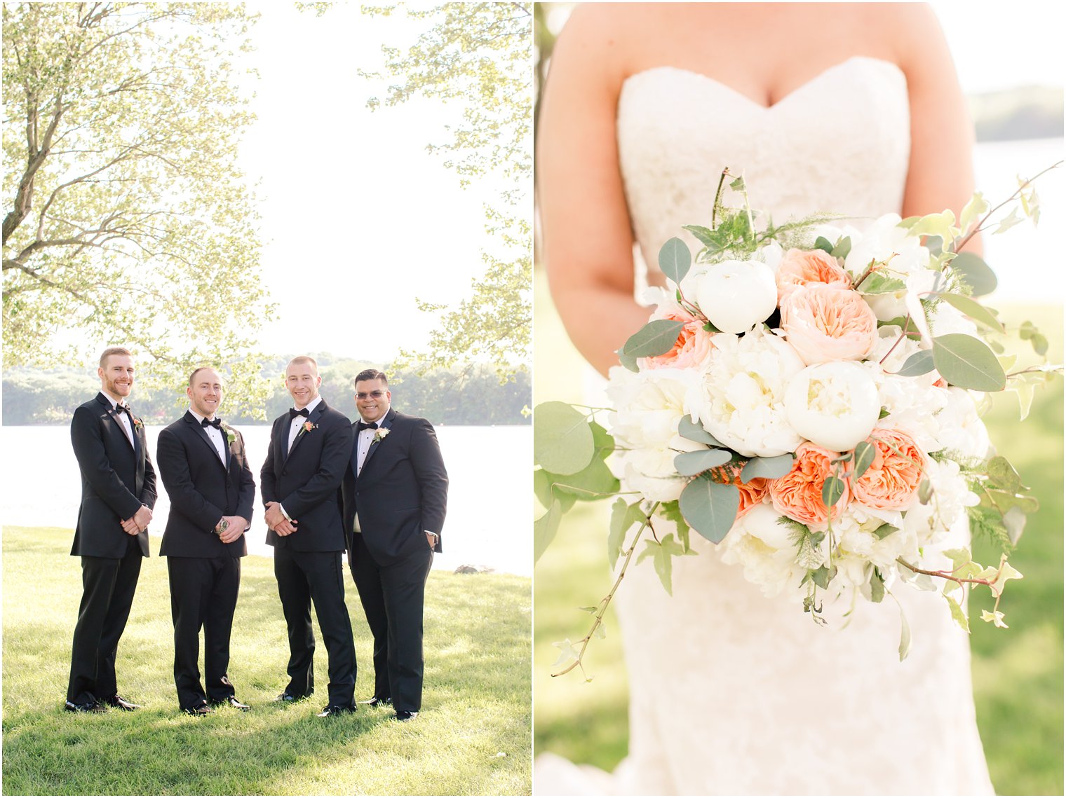 Bridal party photos at Indian Trail Club | Photos by Indian Trail Club Wedding Photographer Idalia Photography
