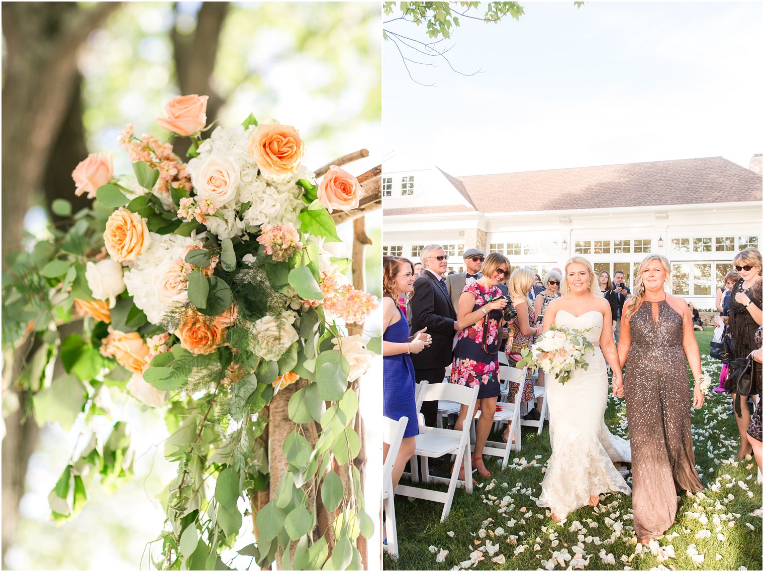 Outdoor lakeside ceremony | Photos by Indian Trail Club Wedding Photographer Idalia Photography