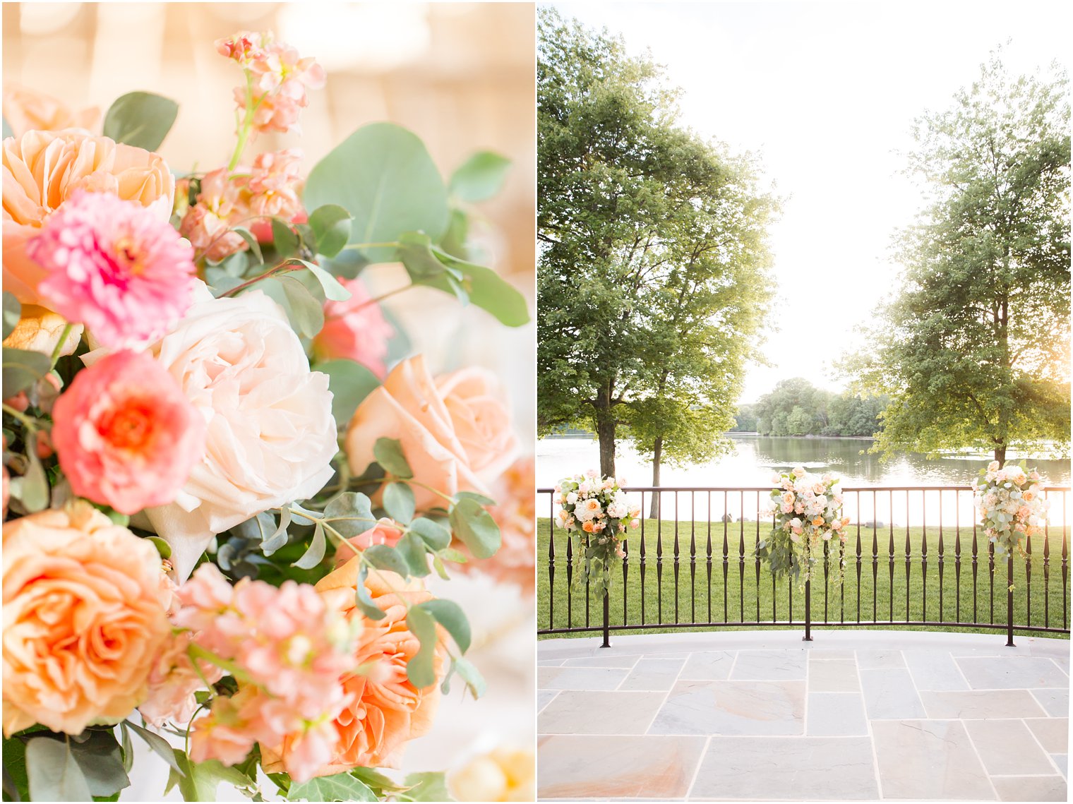 Florals for outdoor ceremony | Photos by Indian Trail Club Wedding Photographer Idalia Photography