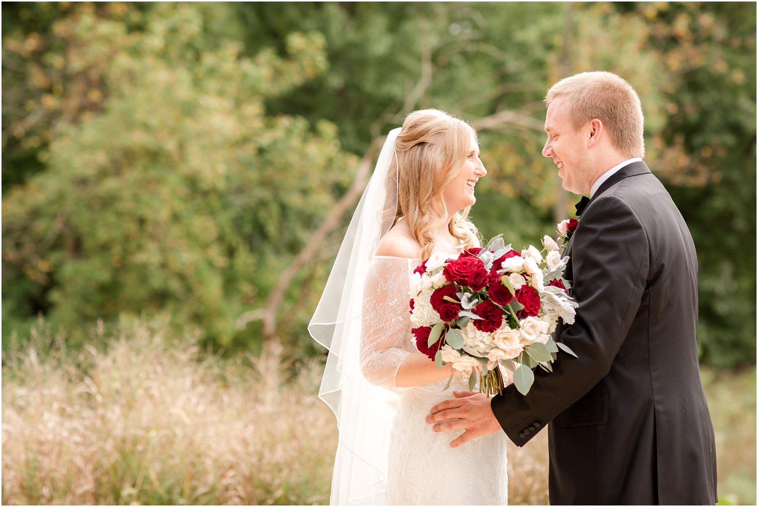 Bride and groom at Lambertville Station Inn