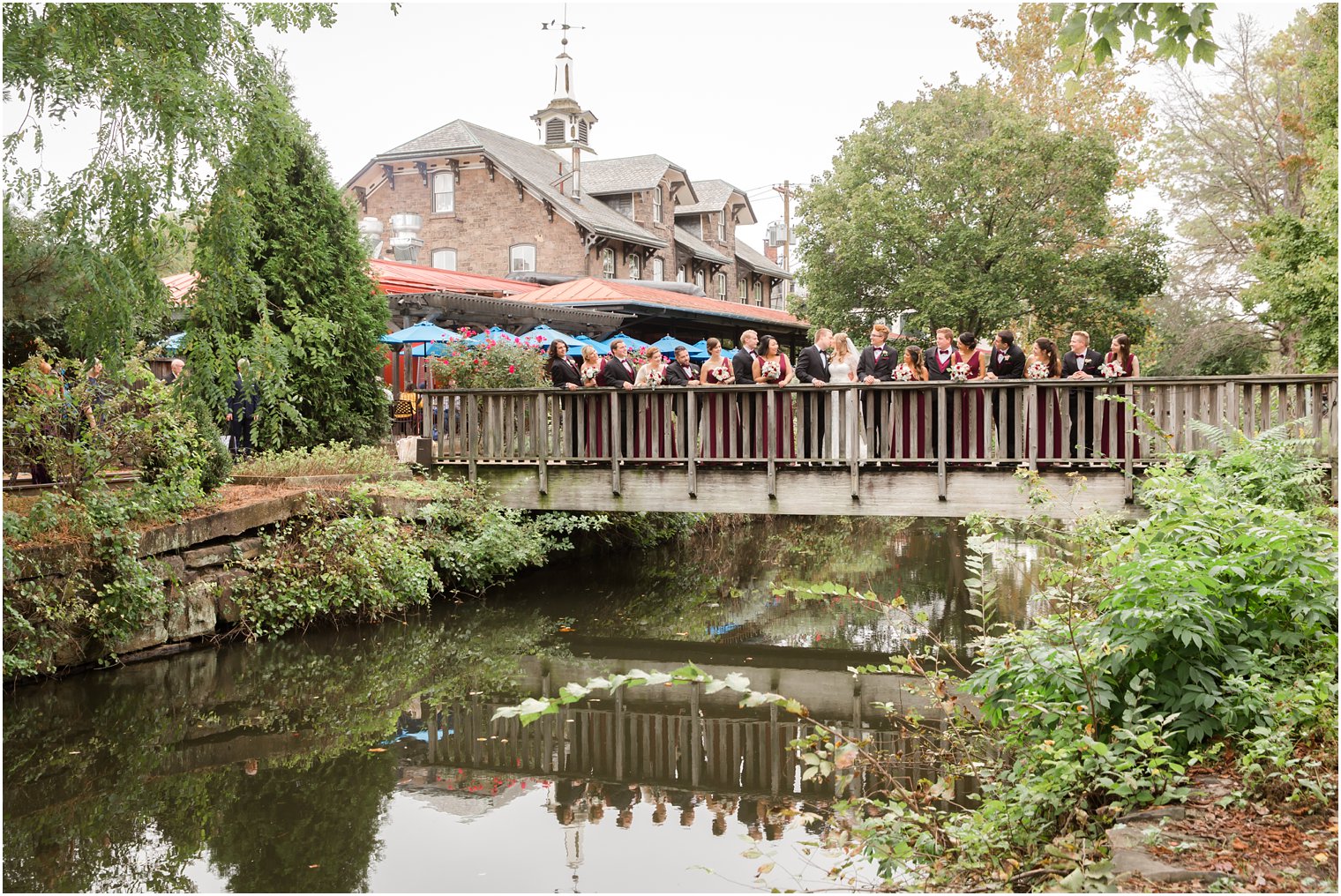 Bridal party photo in Lambertville, NJ