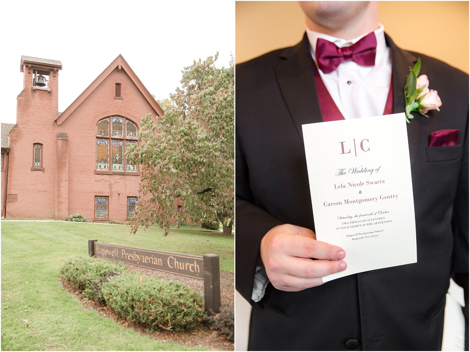 Hopewell Presbyterian Church Wedding Ceremony