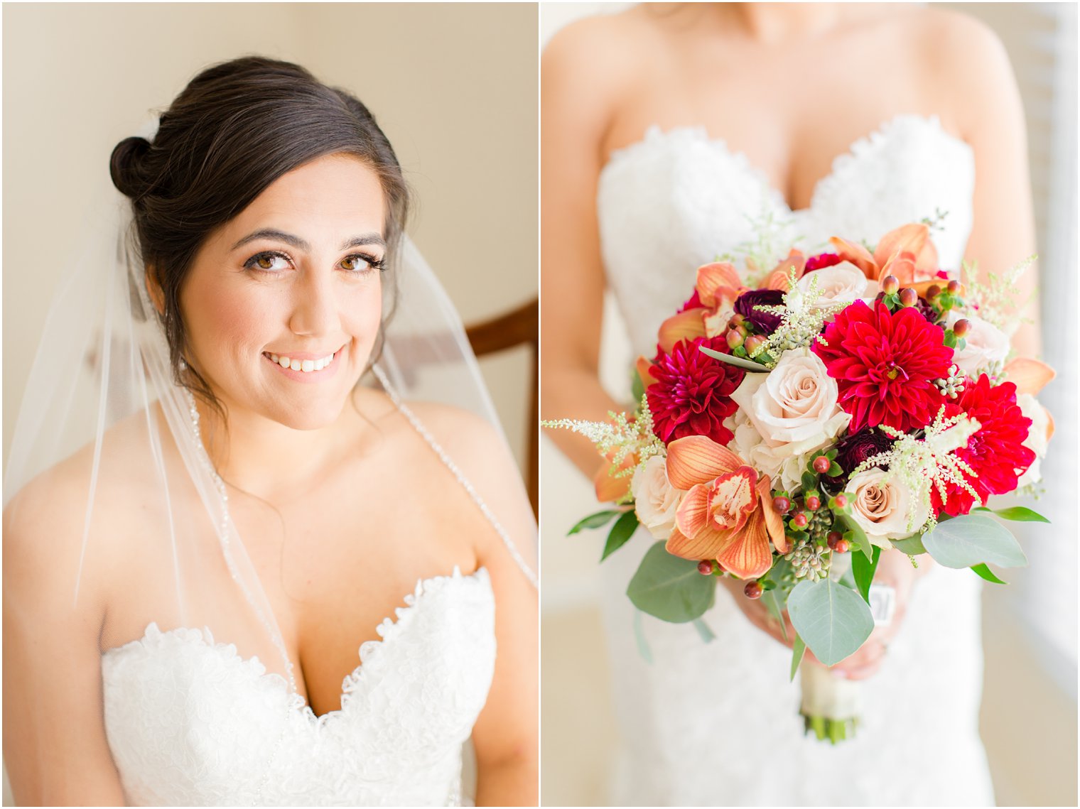 Bride in Essense of Australia wedding gown