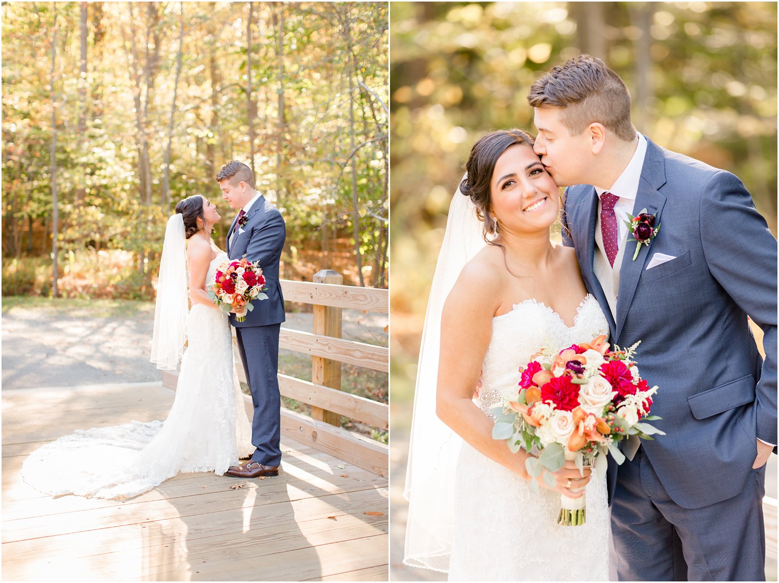 Bride and groom portraits at Hedden Park in Randolph, NJ | Photos by NJ Wedding Photographers Idalia Photography