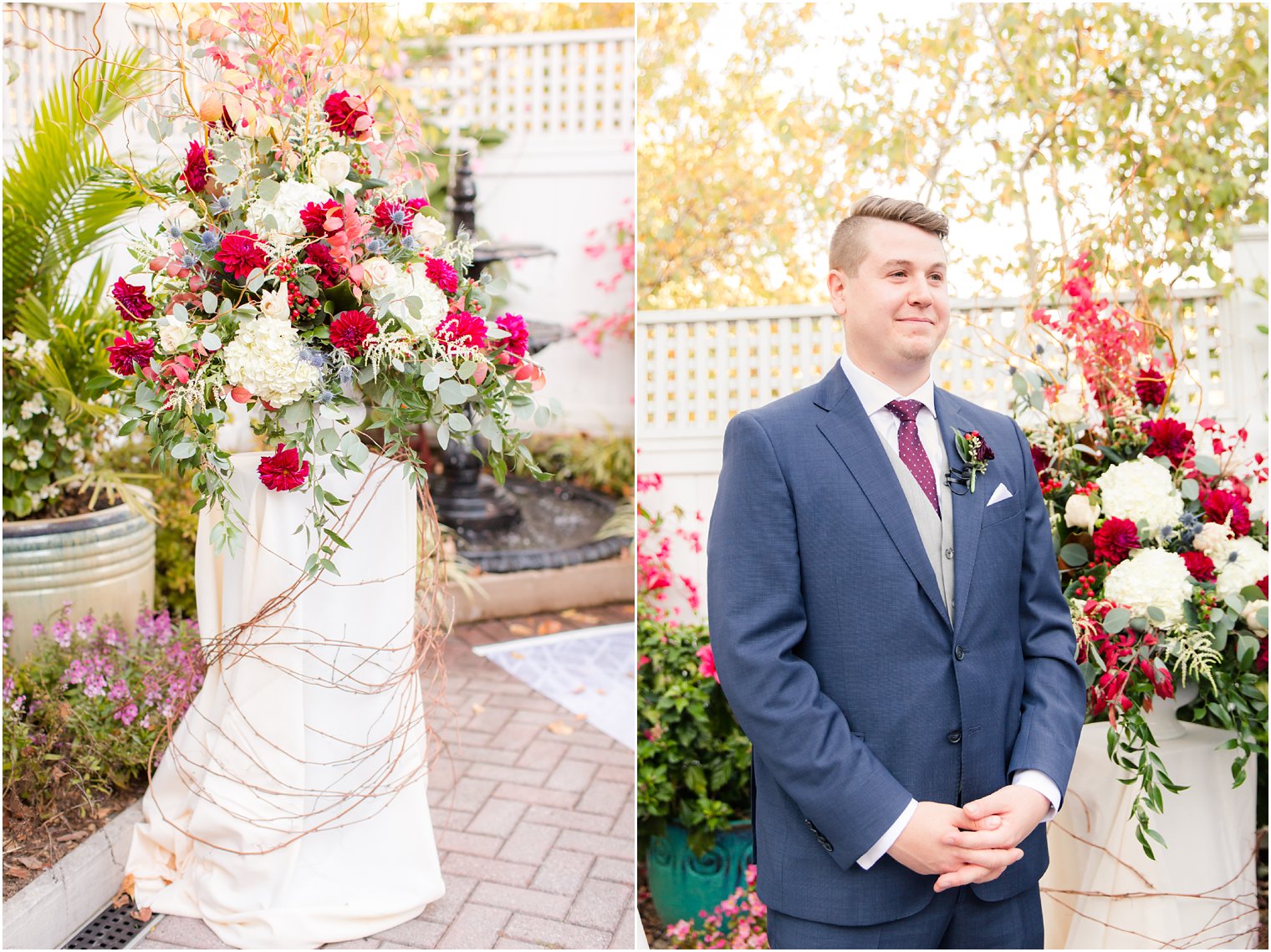 Wedding ceremony at Meadow Wood Manor | Photos by NJ Wedding Photographers Idalia Photography