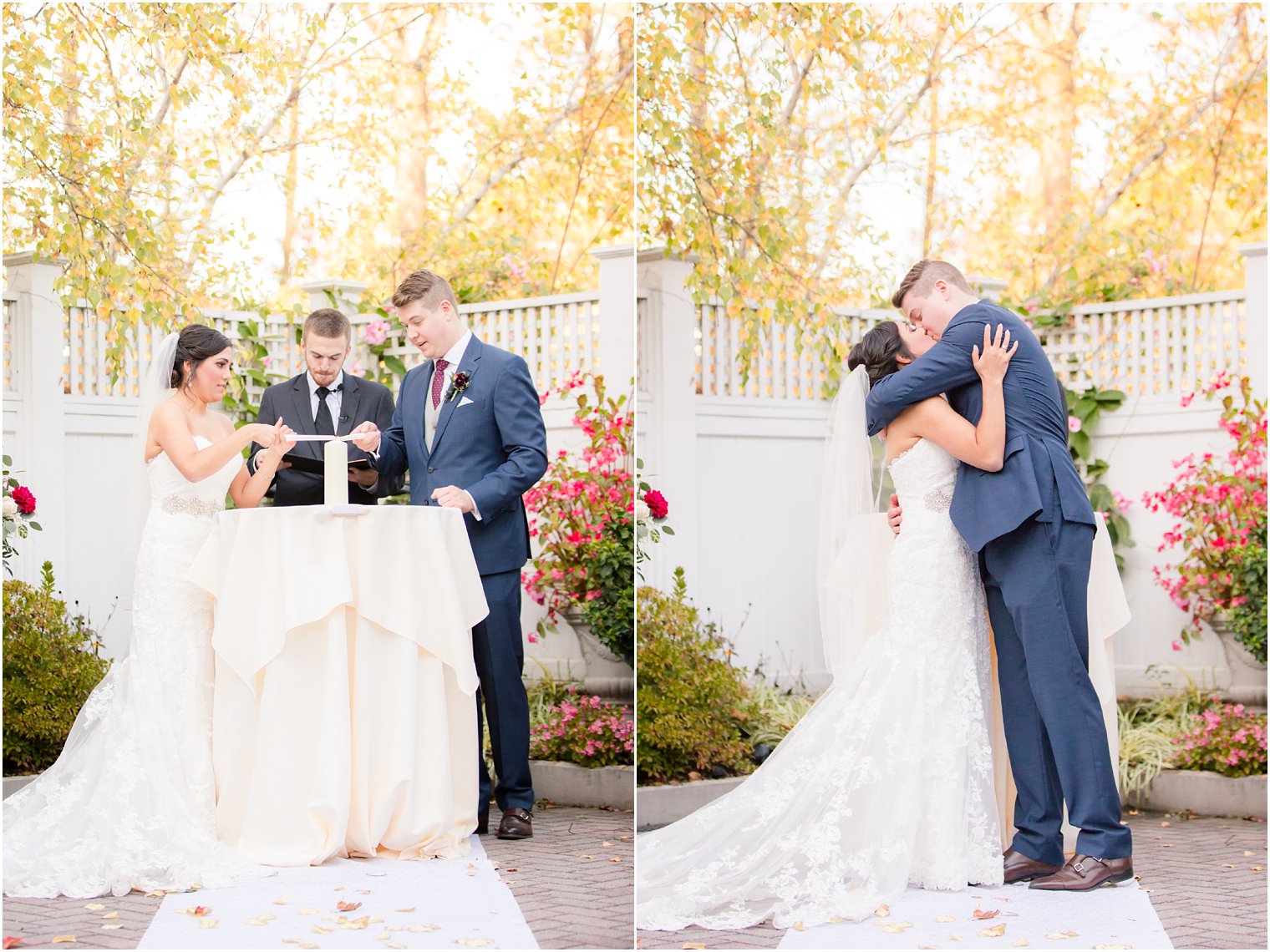 Wedding ceremony at Meadow Wood Manor | Photos by NJ Wedding Photographers Idalia Photography