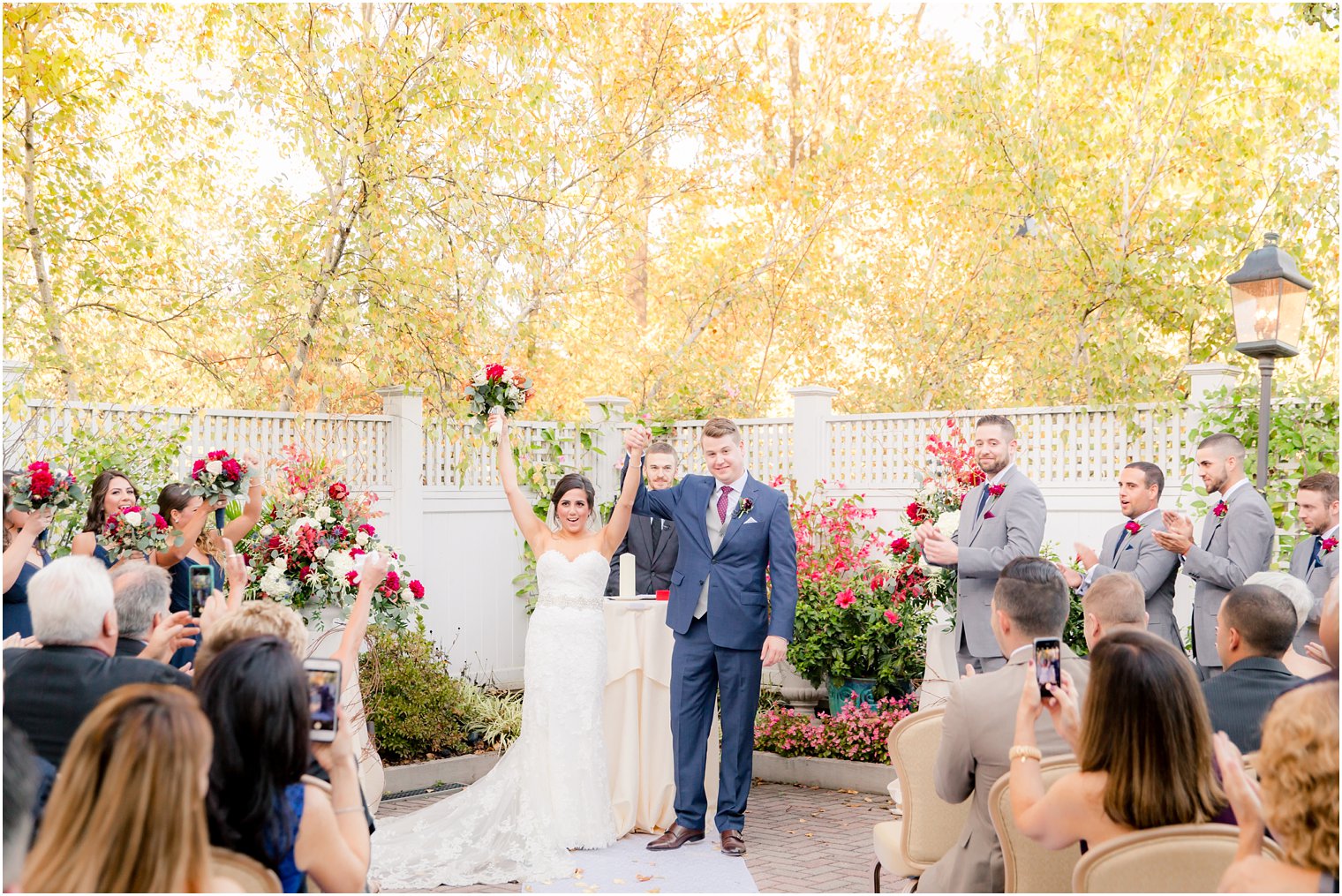 Wedding recessional at Meadow Wood Manor | Photos by NJ Wedding Photographers Idalia Photography