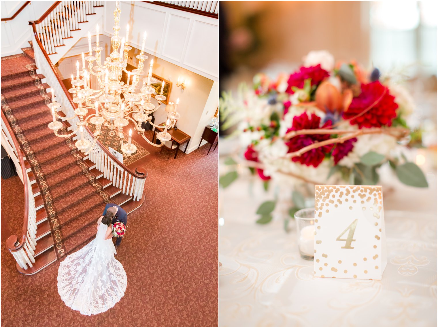 Romantic wedding photo at Meadow Wood Manor | Photos by NJ Wedding Photographers Idalia Photography